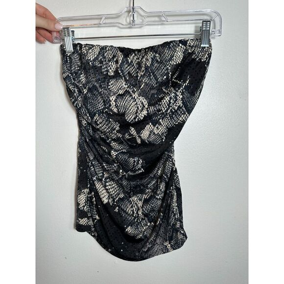 Y2K Express Animal Print Tube Top Size XS - Picture 5 of 6